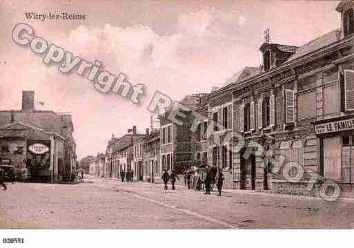 Ville de WITRYLESREIMS, carte postale ancienne