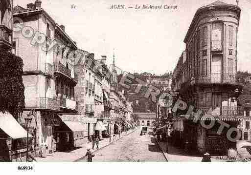 Ville de AGEN, carte postale ancienne