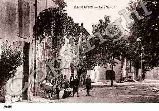 Ville de ALZONNE, carte postale ancienne