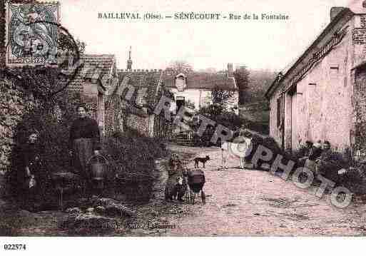 Ville de BAILLEVAL, carte postale ancienne