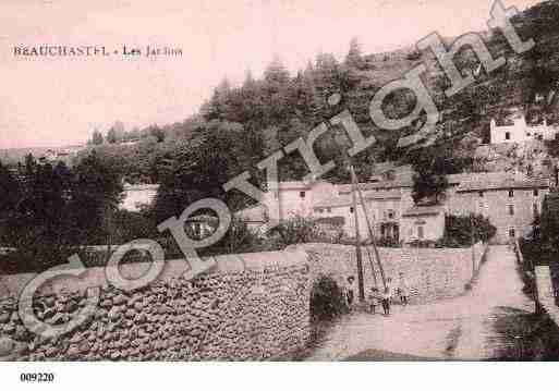 Ville de BEAUCHASTEL, carte postale ancienne Ville de BEAUCHASTEL, carte postale ancienne