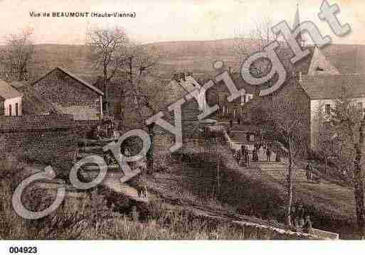 Ville de BEAUMONTDULAC, carte postale ancienne