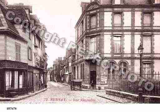 Ville de BERNAY, carte postale ancienne