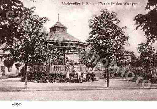 Ville de BISCHWILLER, carte postale ancienne