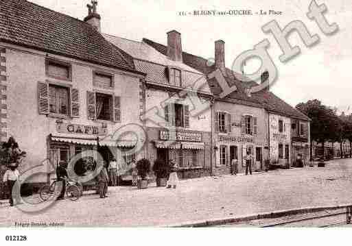 Ville de BLIGNYSUROUCHE, carte postale ancienne