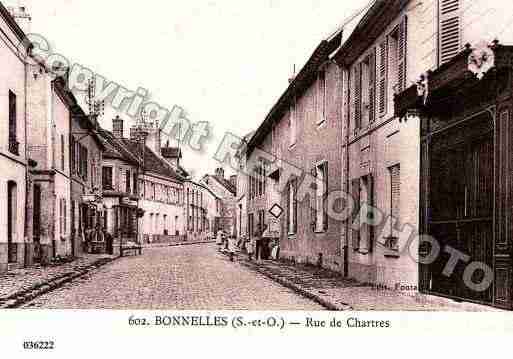 Ville de BONNELLES, carte postale ancienne