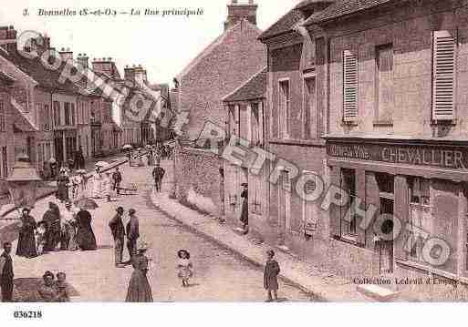 Ville de BONNELLES, carte postale ancienne