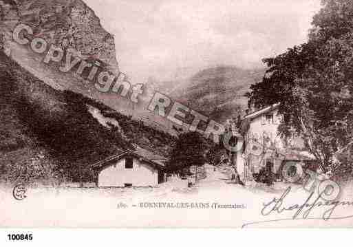 Ville de BONNEVALTARENTAISE, carte postale ancienne