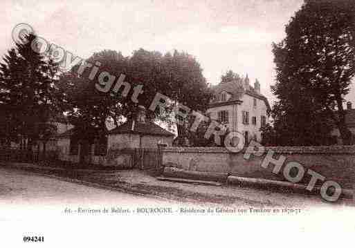 Ville de BOUROGNE, carte postale ancienne