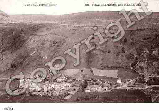 Ville de BREZONS, carte postale ancienne