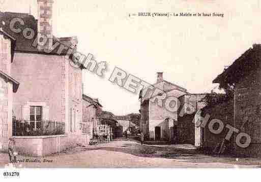 Ville de BRUX, carte postale ancienne