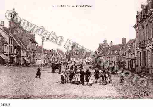 Ville de CASSEL, carte postale ancienne