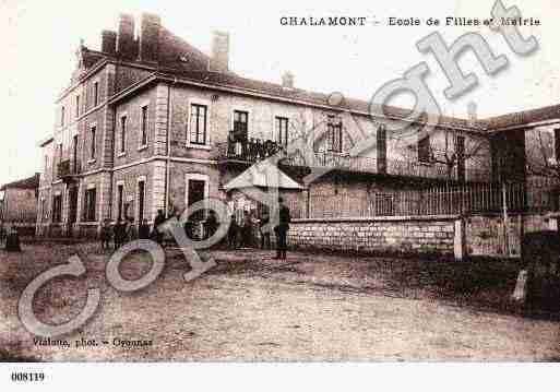 Ville de CHALAMONT, carte postale ancienne