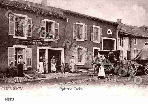 Ville de CHAMBREY, carte postale ancienne