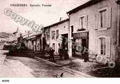 Ville de CHAMBREY, carte postale ancienne