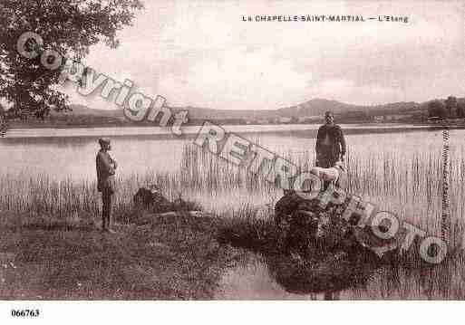 Ville de CHAPELLESAINTMARTIAL(LA), carte postale ancienne