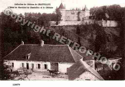 Ville de CHASTELLUX, carte postale ancienne