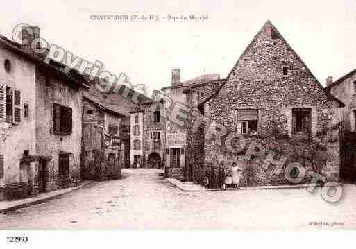 Ville de CHATELDON, carte postale ancienne