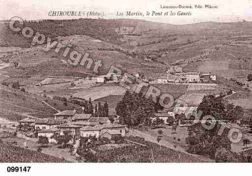 Ville de CHIROUBLES, carte postale ancienne