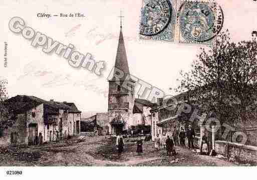 Ville de CLEREY, carte postale ancienne