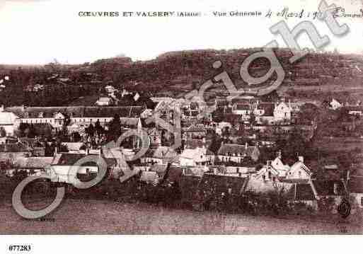 Ville de COEUVRESETVALSERY, carte postale ancienne