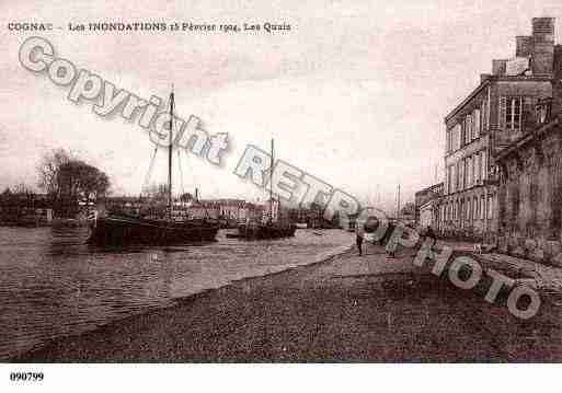 Ville de COGNAC, carte postale ancienne