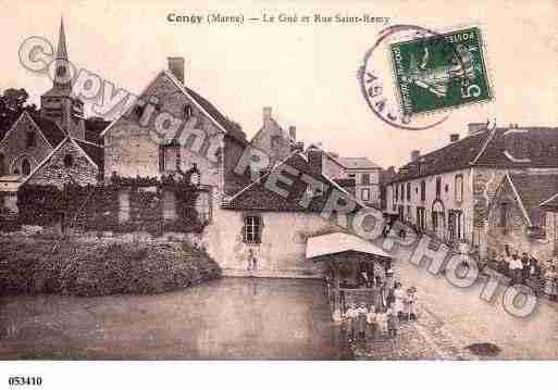 Ville de CONGY, carte postale ancienne