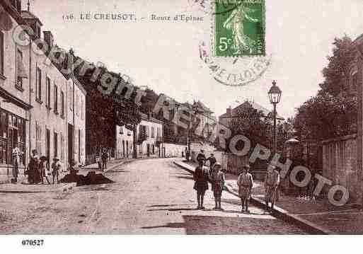 Ville de CREUSOT(LE), carte postale ancienne