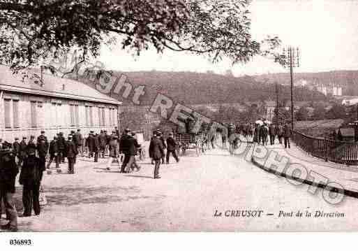 Ville de CREUSOT(LE), carte postale ancienne