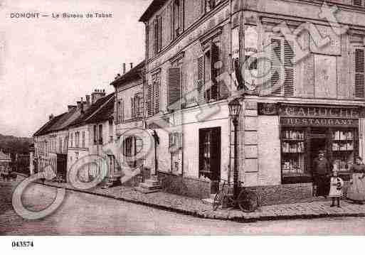 Ville de DOMONT, carte postale ancienne