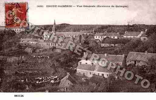 Ville de ERGUEGABERIC, carte postale ancienne