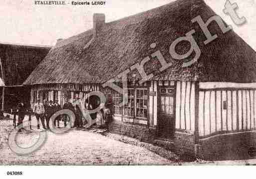 Ville de ETALLEVILLE, carte postale ancienne