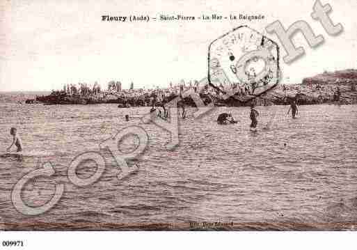Ville de FLEURY, carte postale ancienne