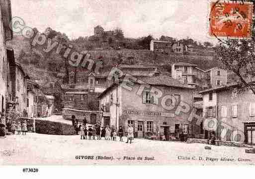 Ville de GIVORS, carte postale ancienne