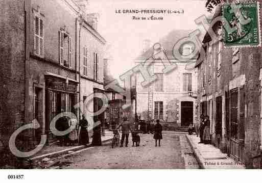 Ville de GRANDPRESSIGNY(LE), carte postale ancienne