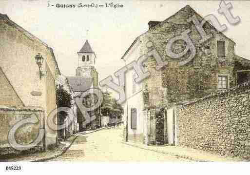 Ville de GRIGNY, carte postale ancienne