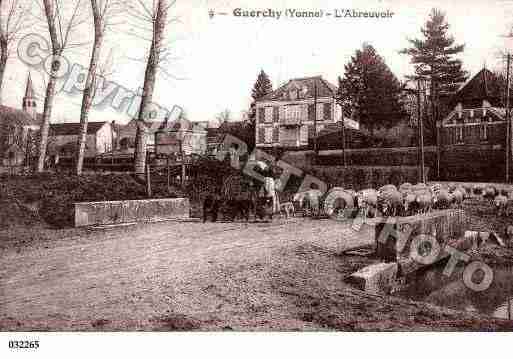 Ville de GUERCHY, carte postale ancienne