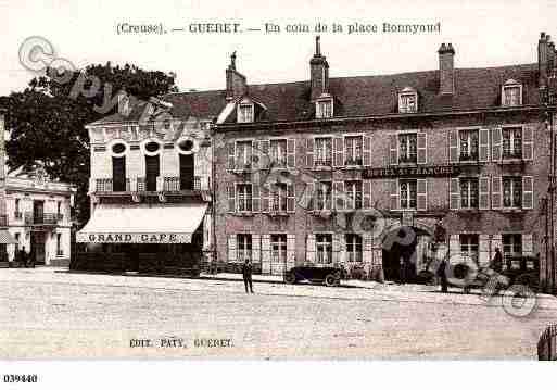 Ville de GUERET, carte postale ancienne