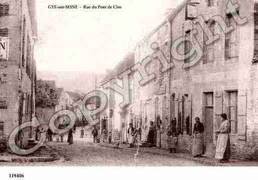 Ville de GYESURSEINE, carte postale ancienne