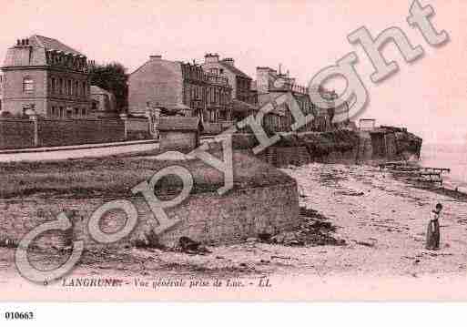 Ville de LANGRUNESURMER, carte postale ancienne