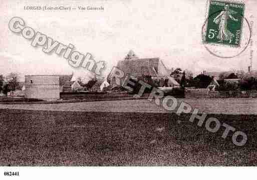 Ville de LORGES, carte postale ancienne