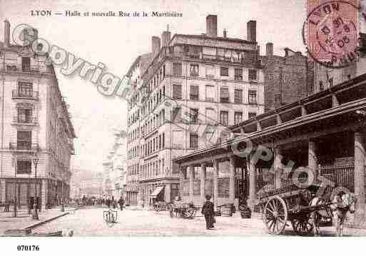 Ville de LYON, carte postale ancienne