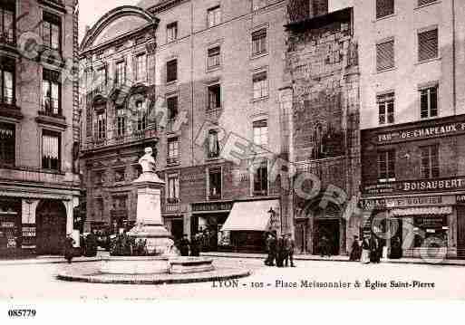 Ville de LYON, carte postale ancienne