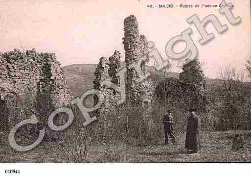 Ville de MADIC, carte postale ancienne