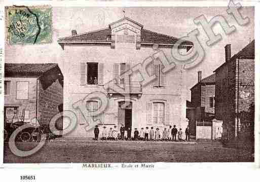 Ville de MARLIEUX, carte postale ancienne