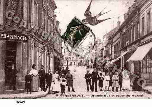 Ville de MERLERAULT(LE), carte postale ancienne