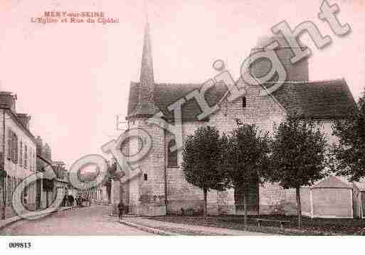 Ville de MERYSURSEINE, carte postale ancienne