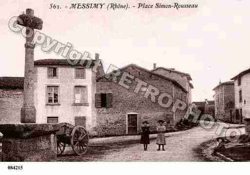 Ville de MESSIMY, carte postale ancienne