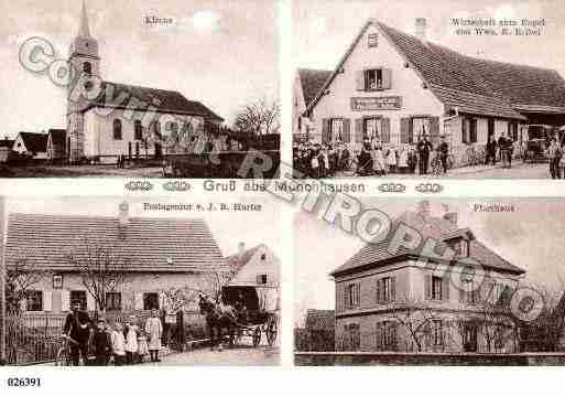 Ville de MUNCHHOUSE, carte postale ancienne