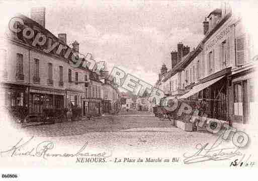 Ville de NEMOURS, carte postale ancienne